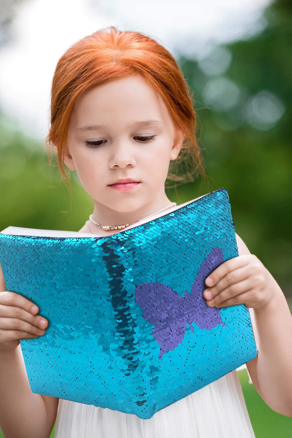 GINMLYDA Sequin Notebook 160 lined pages for neat handwriting and drawing.