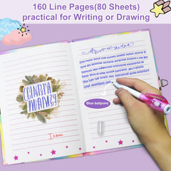 GINMLYDA Unicorn hardcover diary with pop fidget bubbles for playful focus.