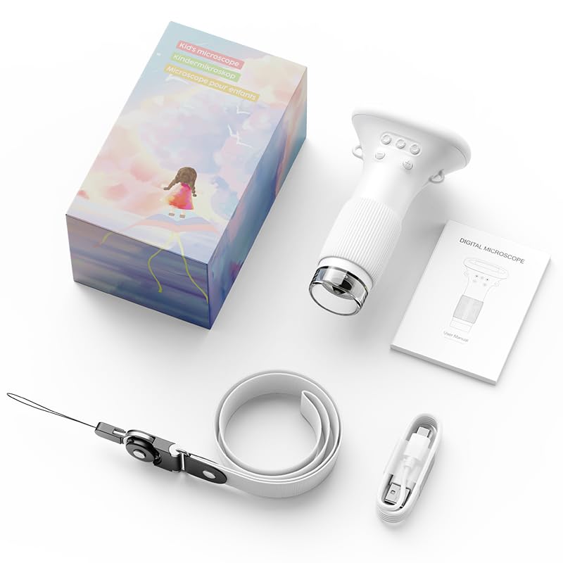 GinoCaco kid-friendly handheld microscope encourages hands-on discovery.