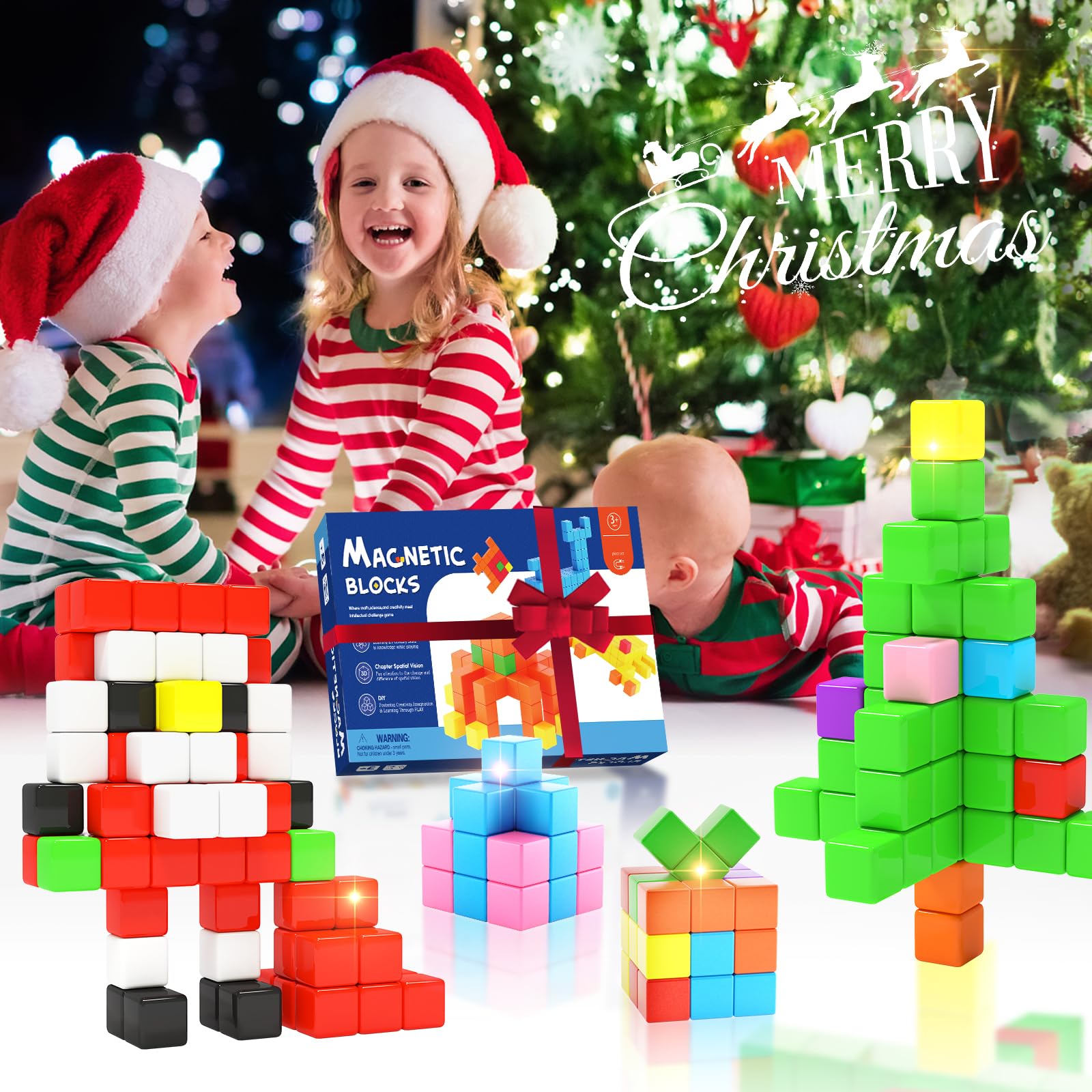 Girigi colorful magnetic blocks close-up showing color and texture