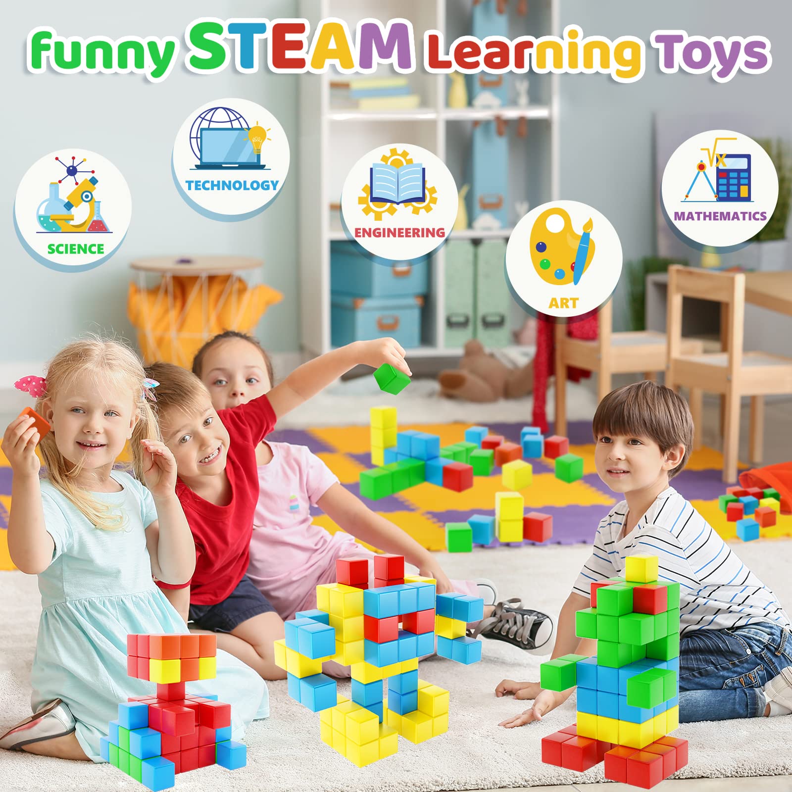 Idea booklet guides building challenges and creativity with Girigi blocks