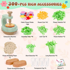 GirlsHome bouquet base and paper support easy, attractive small bouquets.