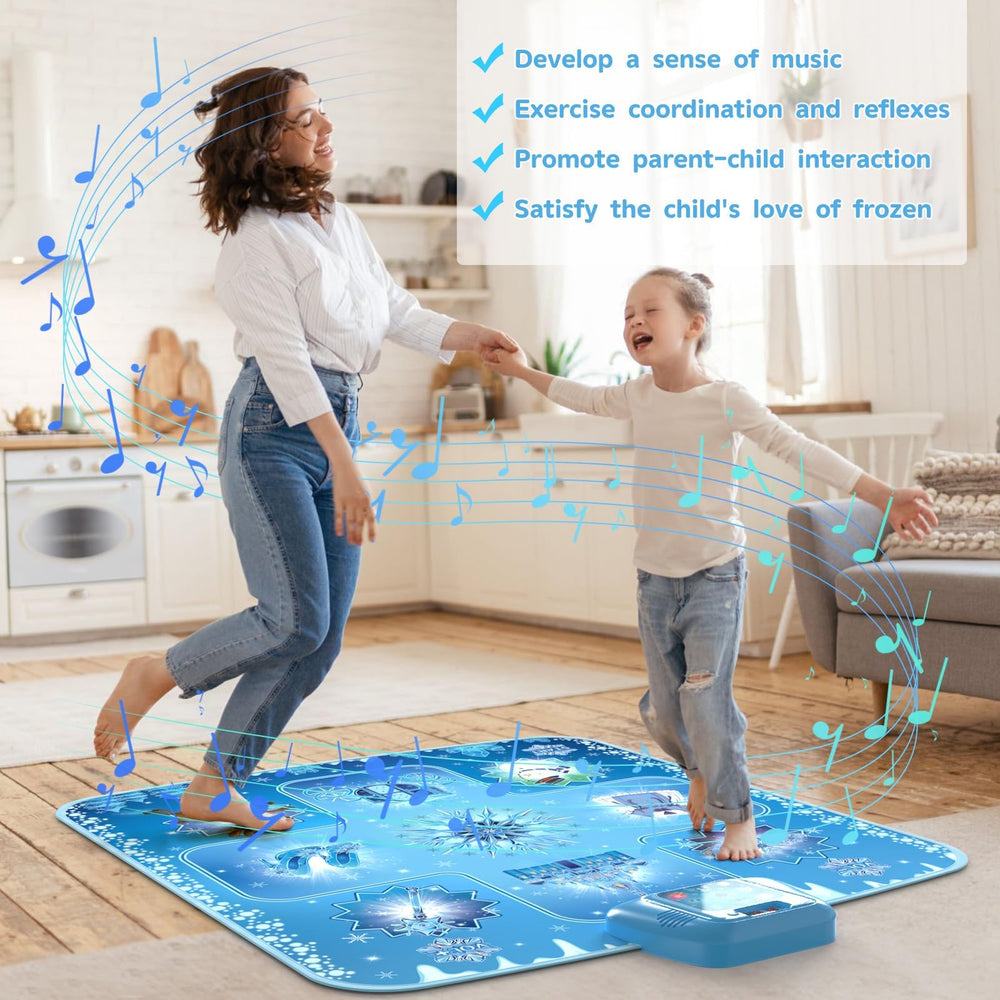 GirlsHome Dance Mat uses safe materials and waterproof surface for easy cleaning.