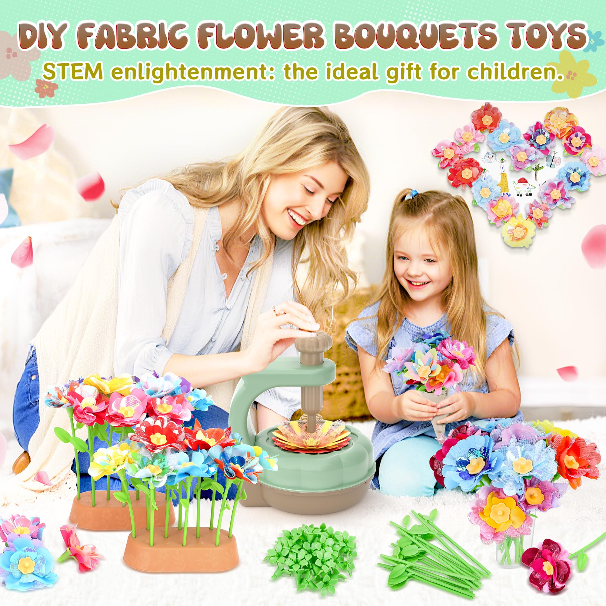 GirlsHome embossing tools create textured petals for distinctive flower designs.