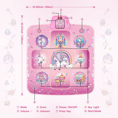 GirlsHome Unicorn Dance Mat DIY piano mode inspires creativity.