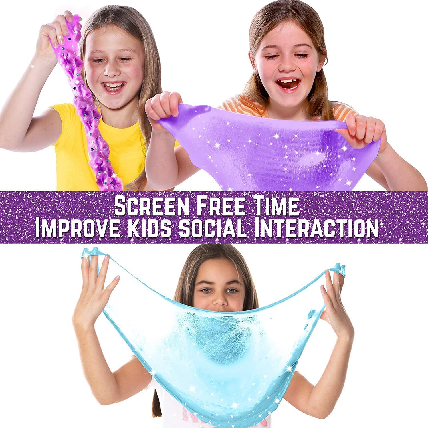 GirlZone airtight slime containers keep textures fresh for repeat play