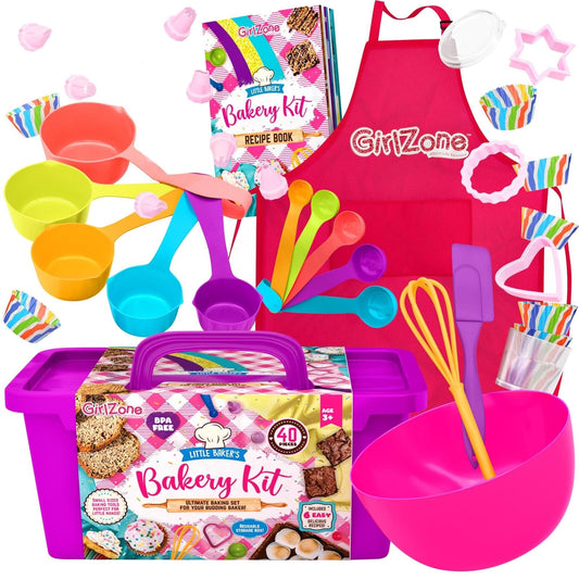 GirlZone baking set full kit encourages creative, supervised baking sessions