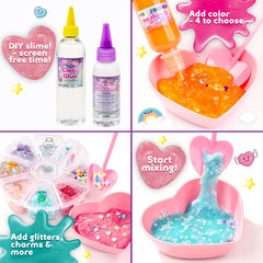 GirlZone My Cutie Pie Slime Kit keeping glitter and beads organized for play