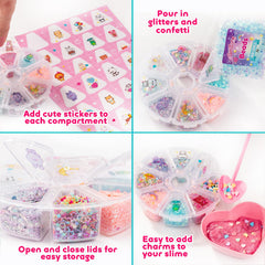 GirlZone My Cutie Pie Slime Kit with chains turning slime into stylish keychains