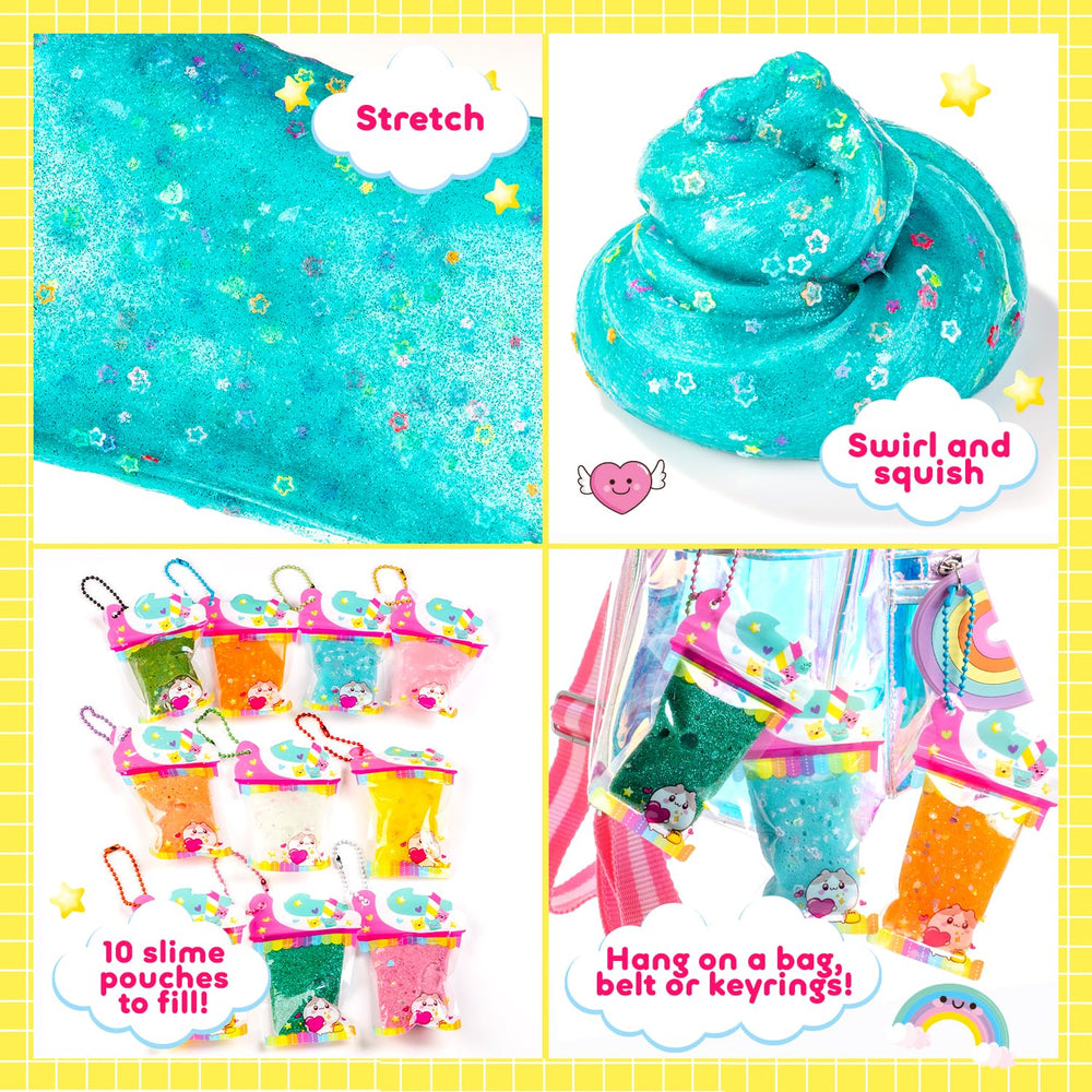 GirlZone My Cutie Pie Slime Kit storage case neatly storing add-ins