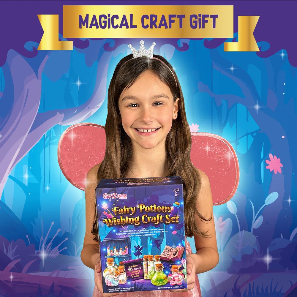 GirlZone Potion Presentation Box displays kid-made potions proudly