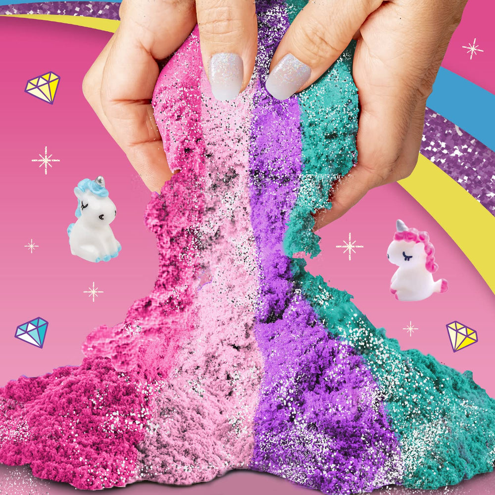 GirlZone rainbow sand play scene for castle and sculpture projects