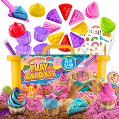 GirlZone sand art kit in sweet cakes style for imaginative play and tactile fun.