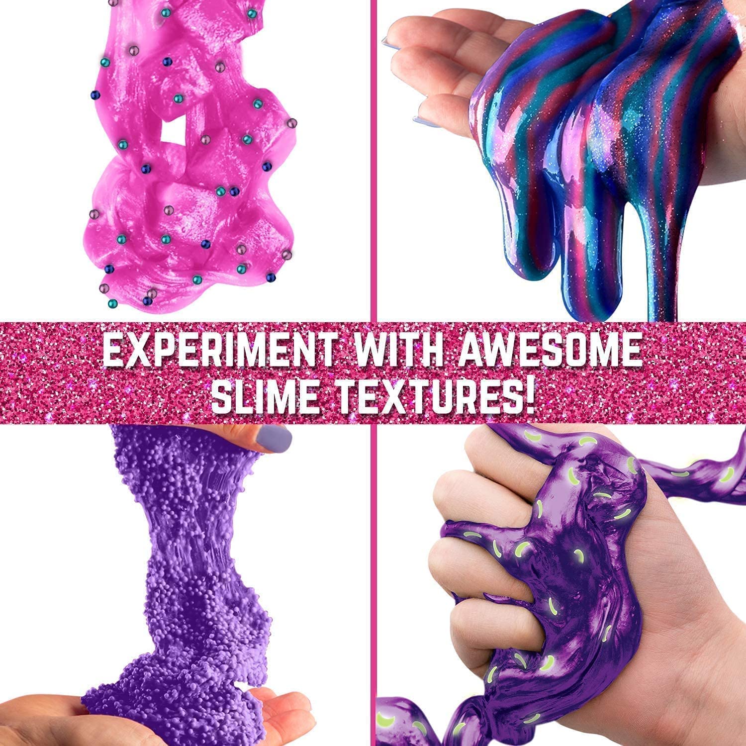 GirlZone slime kit base doubles as a portable mixing bowl for on-the-go crafting