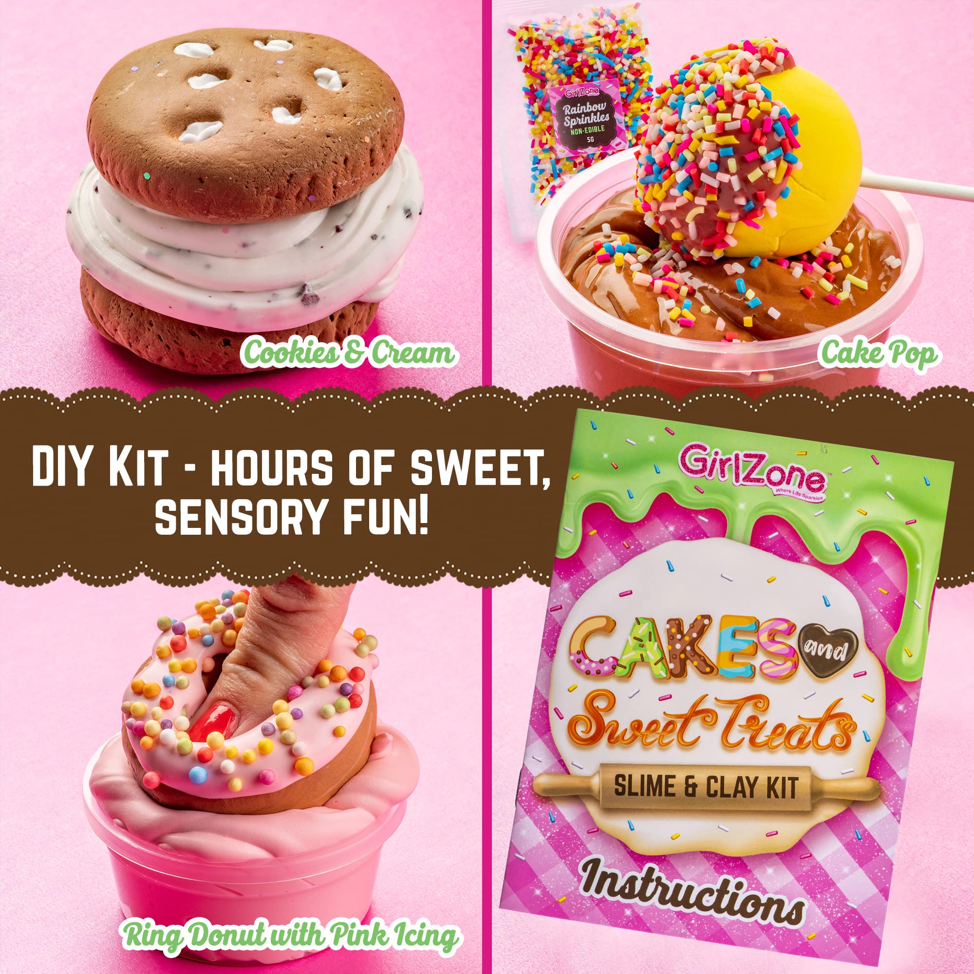 GirlZone Slime Kit storage containers help keep slime colors organized.