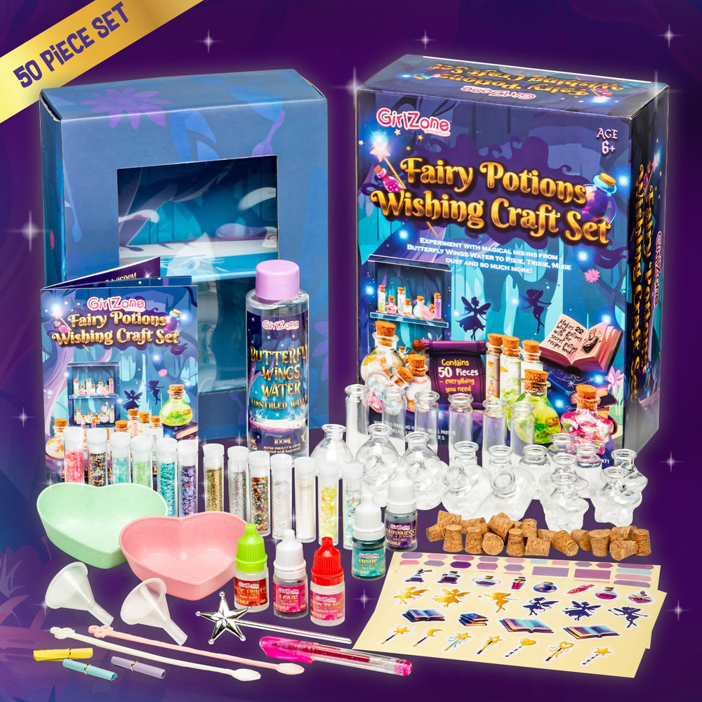 GirlZone Star Wand with potions kit supports creative spell casting play
