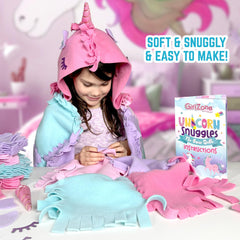GirlZone Unicorn Snuggles unicorn hood pieces ready for imaginative design