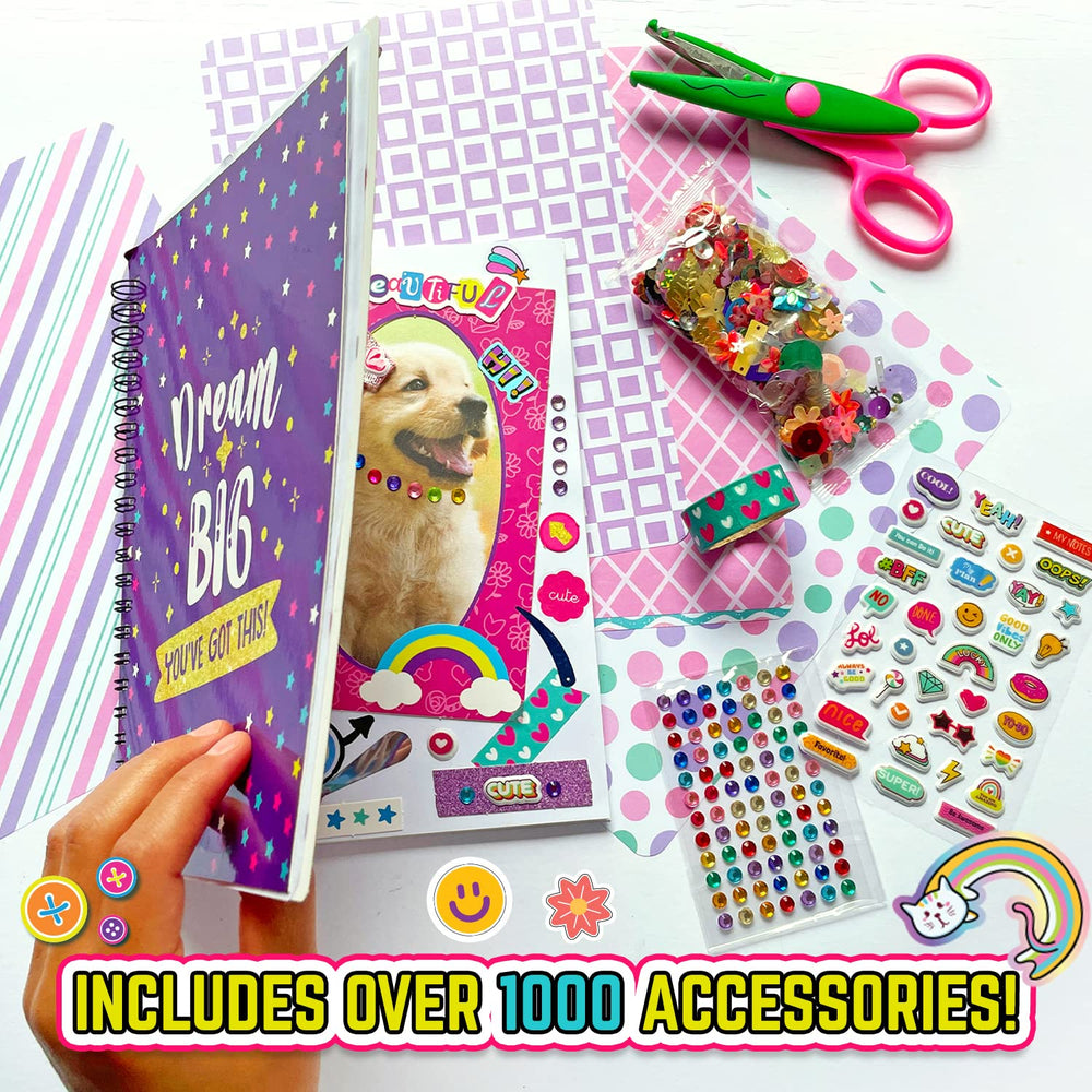 GirlZone washi tape and ribbons add colorful embellishments.