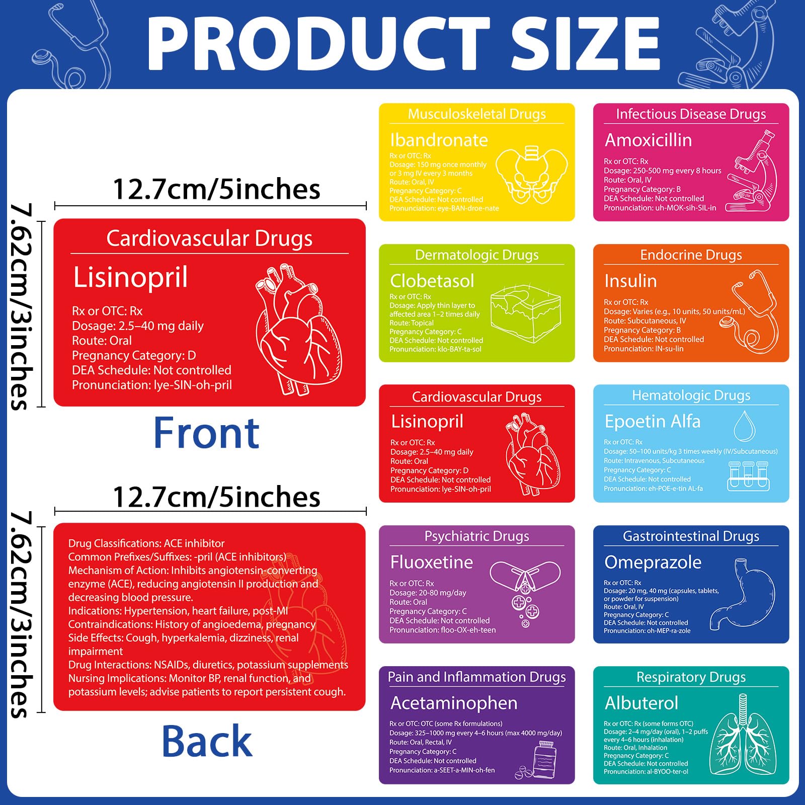 gisgfim 300 flash cards closeup drug names for quick memorization and review