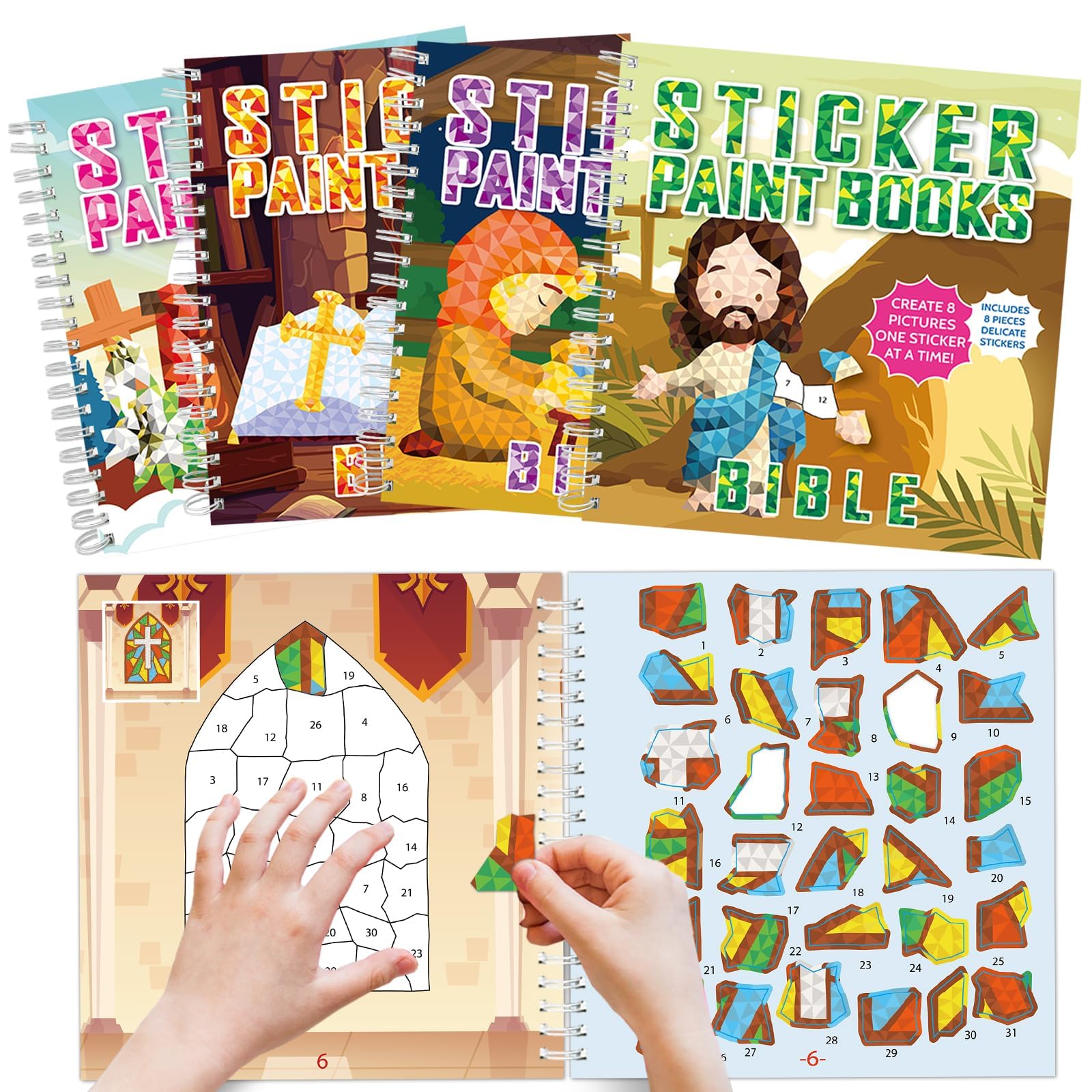 gisgfim Bible sticker book Jesus theme sparks imaginative crafts and classroom joy