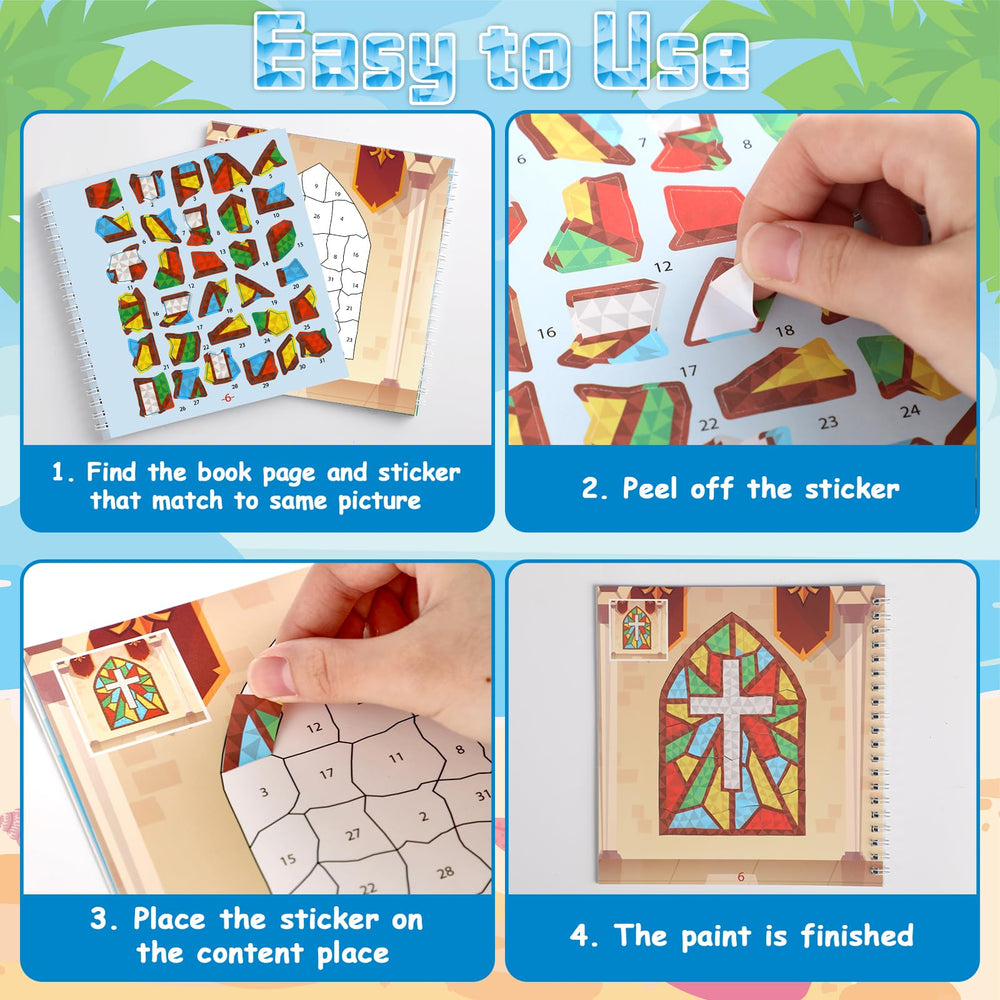 gisgfim Bible sticker book perforated pages enable clean tearing and sharing