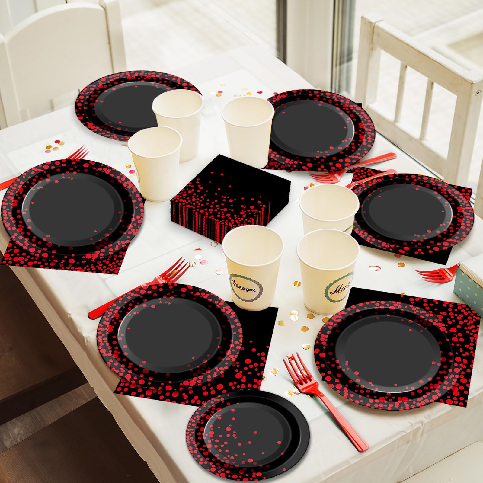 gisgfim outdoor and indoor party setup with durable tableware