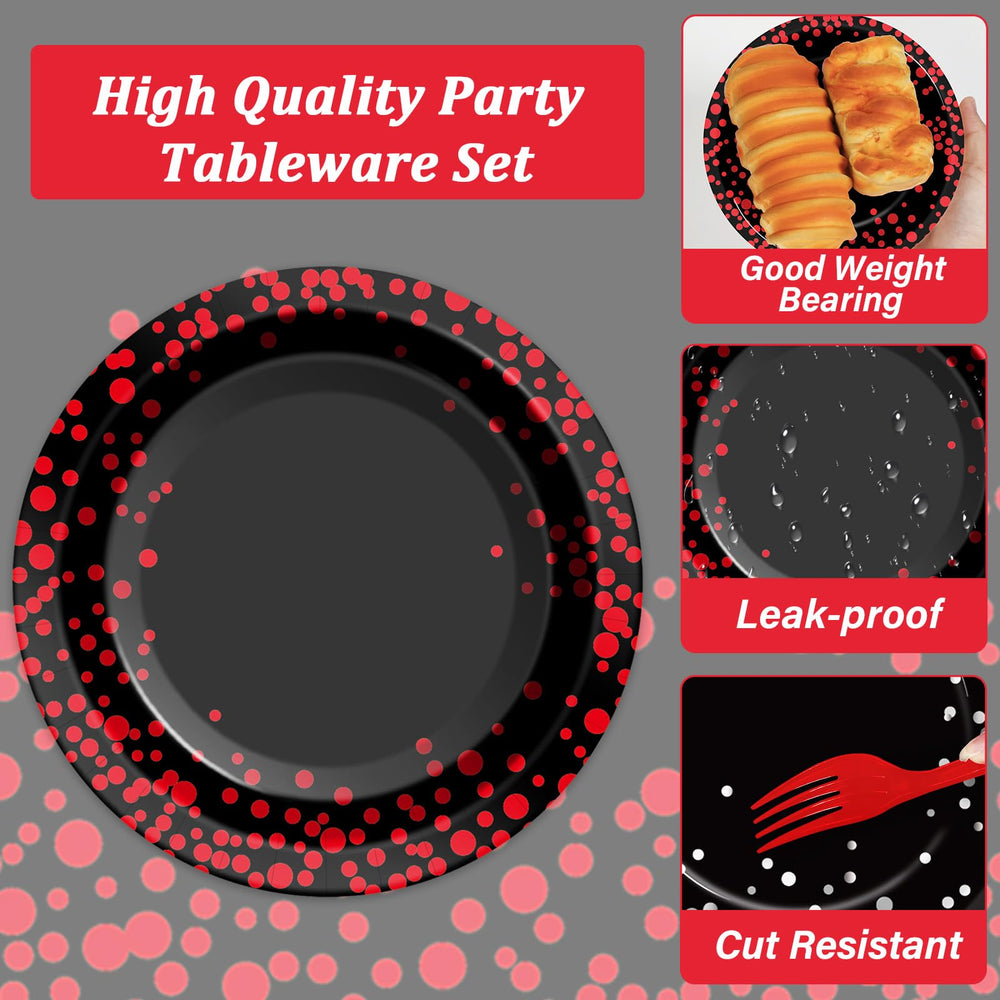 gisgfim red plastic forks add modern flair to the table