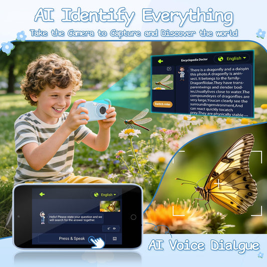 Gisotu AI Voice Chat feature enabling instant questions and friendly explanations for kids.