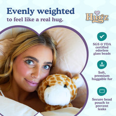 Hugz Moose the Giraffe long-neck snuggle shows tall plush support.