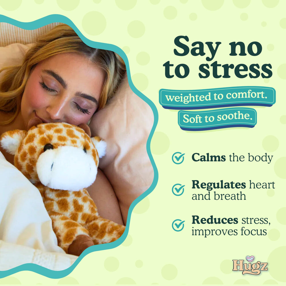 Hugz Moose the Giraffe ultra-soft plush fur closeup highlights cuddliness.