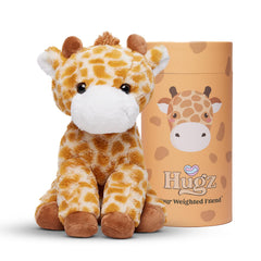 Hugz Moose the Giraffe weighted plushie front view for grounding comfort.
