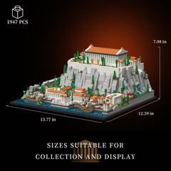 Givenni Acropolis display on shelf highlights authentic architectural detailing for collectors.