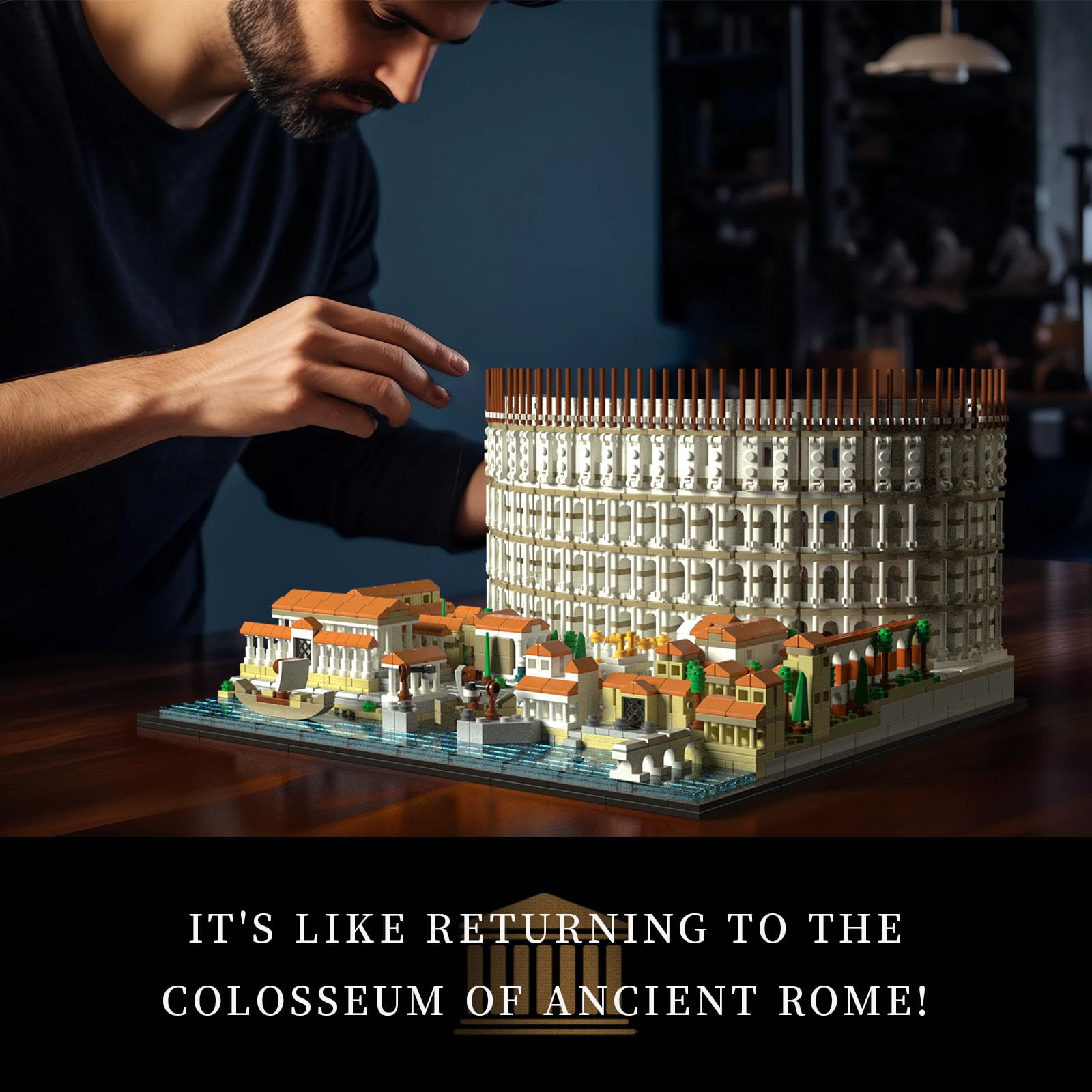 Givenni architecture Roman Colosseum packaging supports premium gift presentation