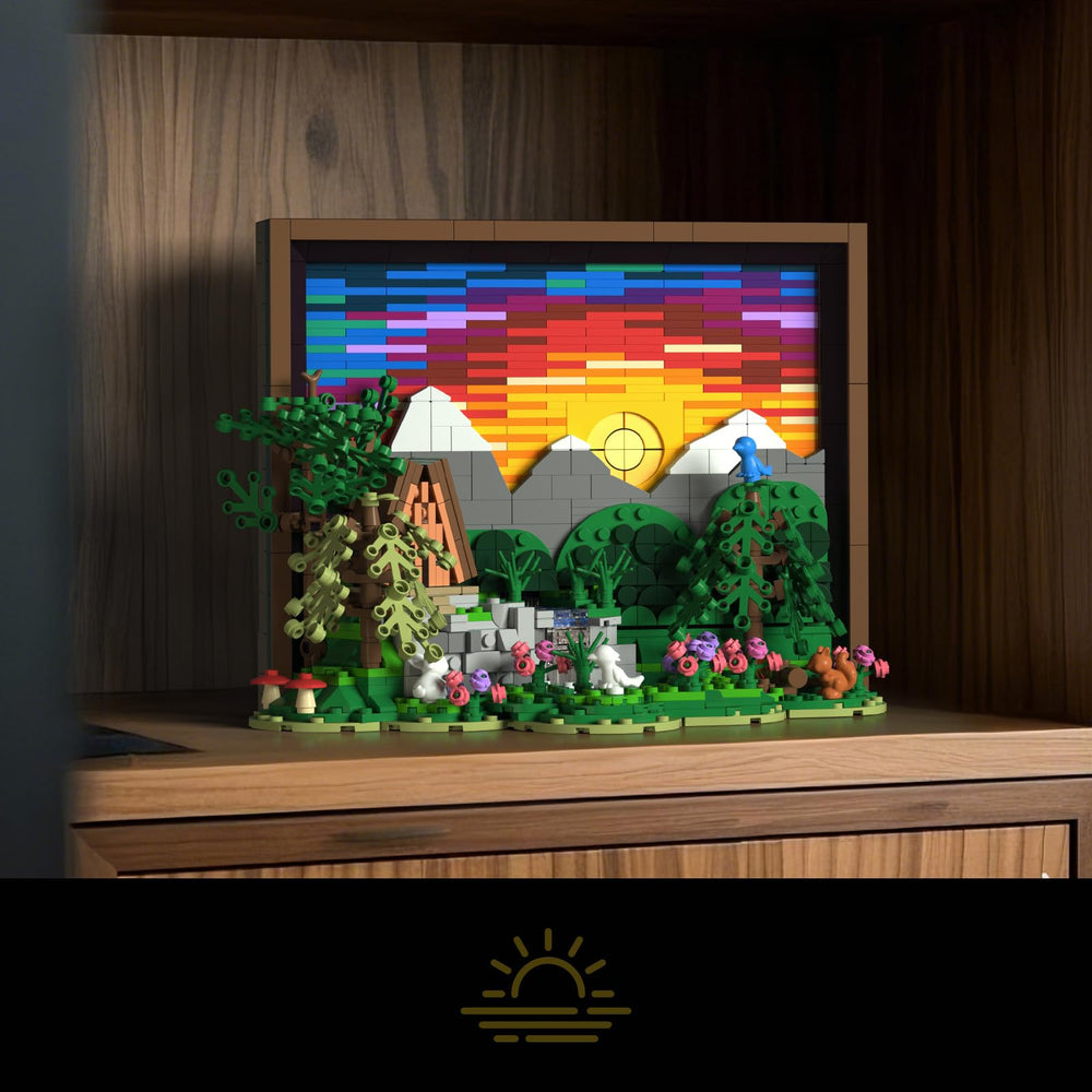 Givenni Ideas 1101-piece building, impressive layered construction for display.