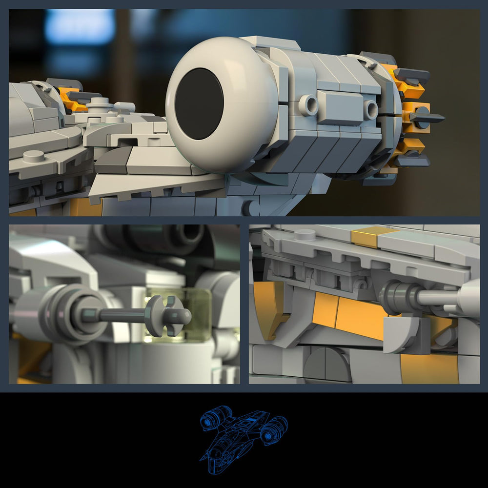 Givenni Star Ship armor plating adds rugged realism to the display.