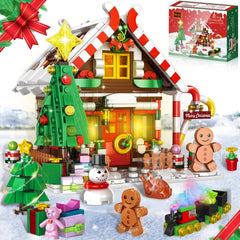 GIVFOZAY gingerbread house front view for festive display and family bonding.
