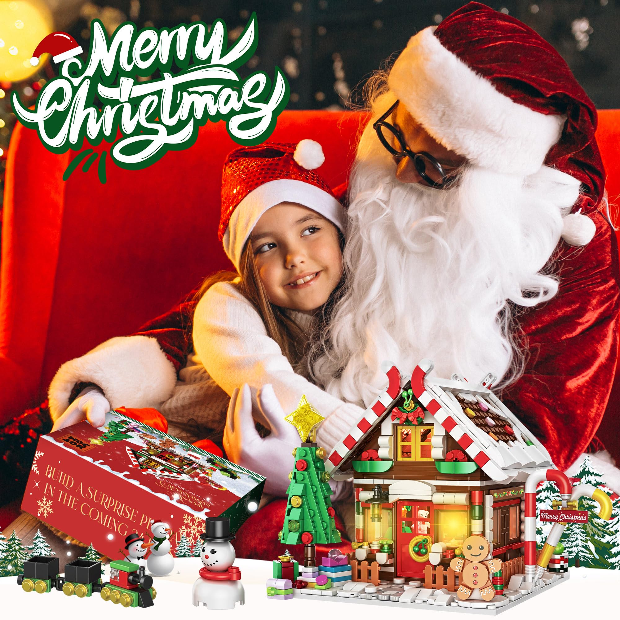 GIVFOZAY holiday room display with village scene for family memories.