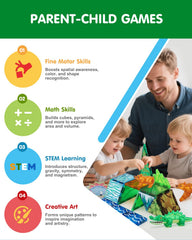Givzan STEM tiles enhance spatial skills through hands-on play.