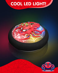 Givzan Spider Hero Hover Ball foam bumper protects walls during play.