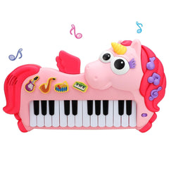 Givzan Unicorn Toddler Piano 24-key keyboard supports early rhythm exploration