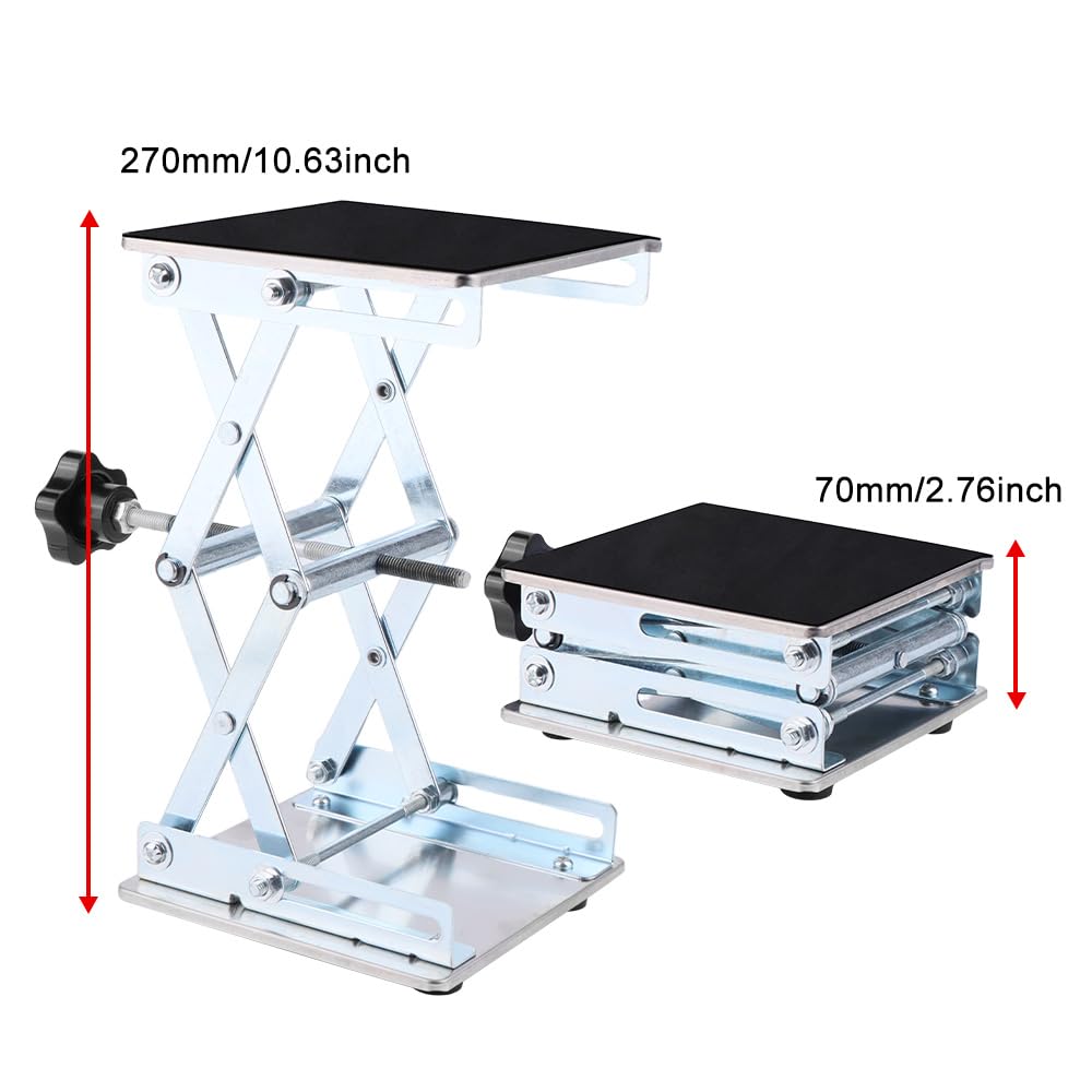 GIXCEL RC Car Work Stand height adjustment enabling precise setup during repairs.