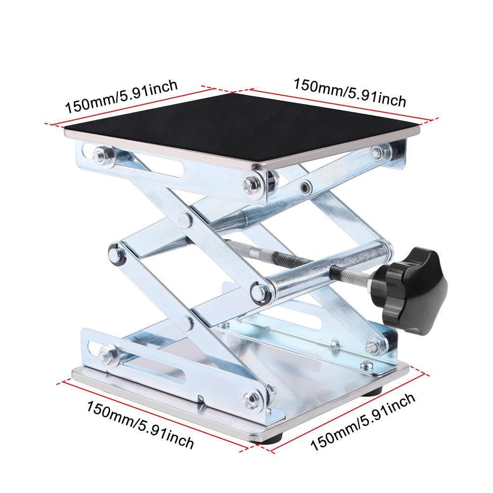 GIXCEL RC Car Work Stand in stainless steel construction for long-lasting use.