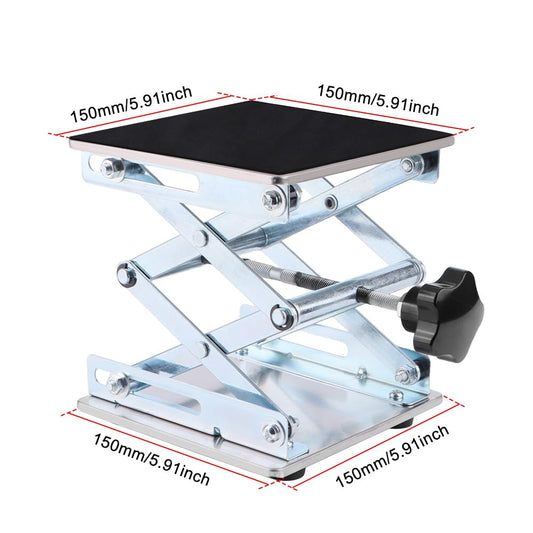 GIXCEL RC Car Work Stand in stainless steel construction for long-lasting use.
