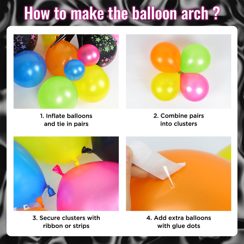 GIZIUXNE hot pink 10inch balloon adds bold neon contrast.