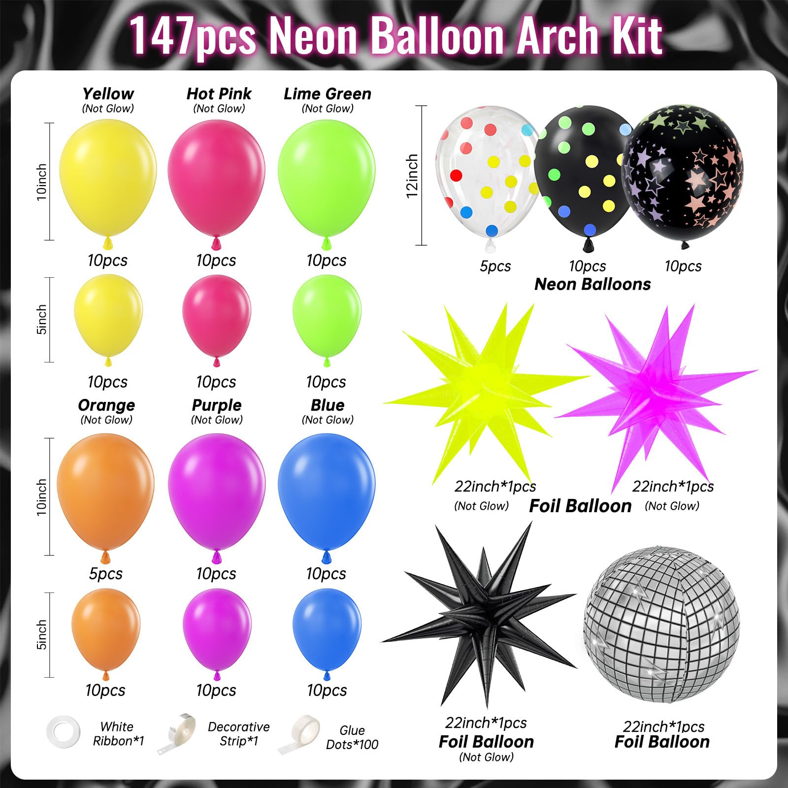 GIZIUXNE yellow 10inch balloon for sunny color accents at events.