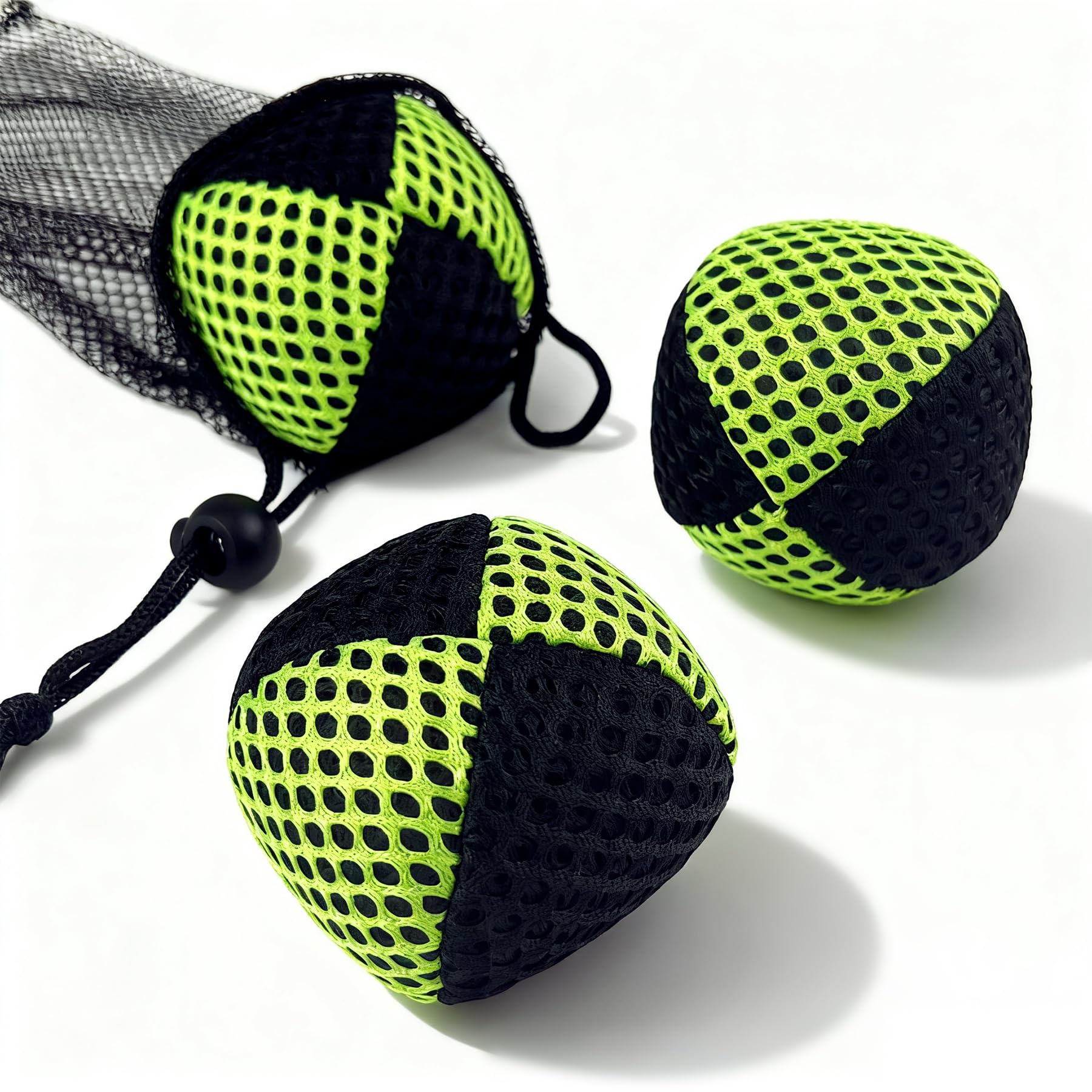 GJD juggling balls 3-pack with durable construction for long practice sessions.