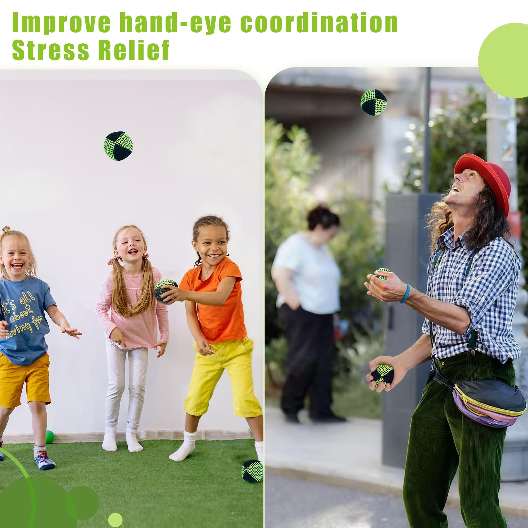 GJD neon-green and black design adds fun to play.