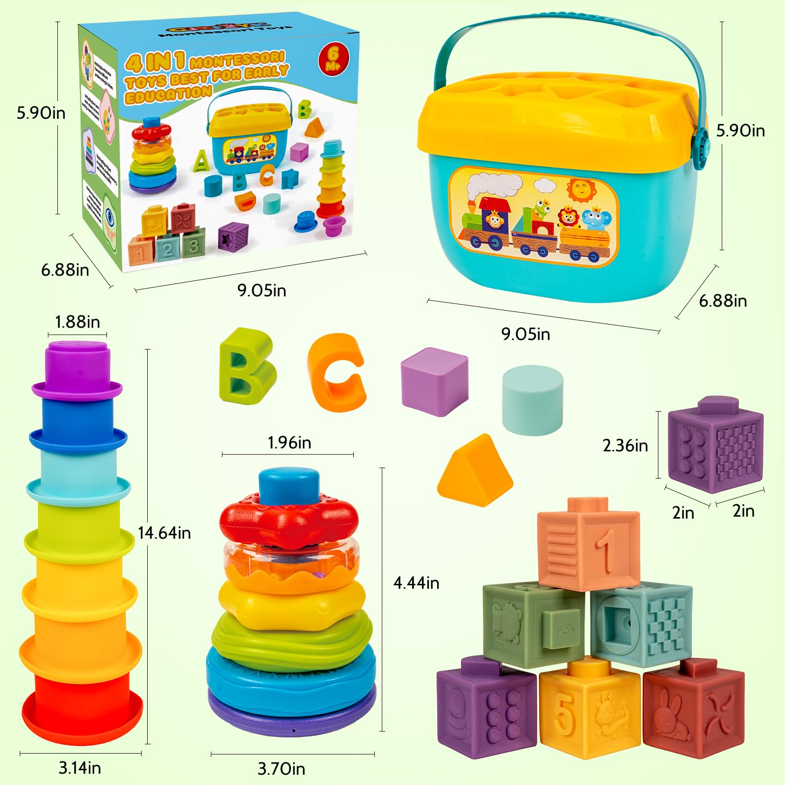 GJOF2YK colorful building blocks foster visual tracking and counting skills