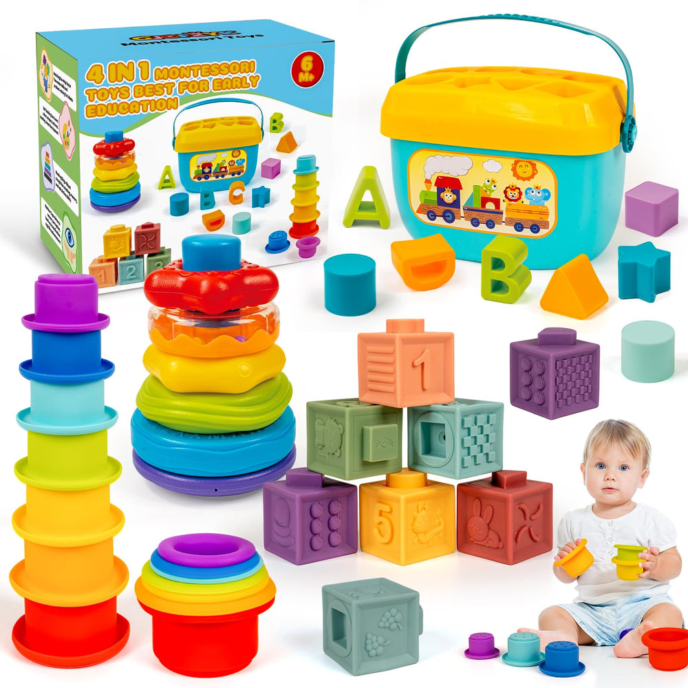 GJOF2YK montessori sensory toy set for 6–18 months to boost fine motor skills and early problem solving