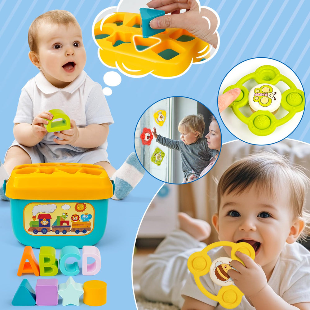 GJOF2YK silicone suction spinner attaches to smooth surfaces for portable play.